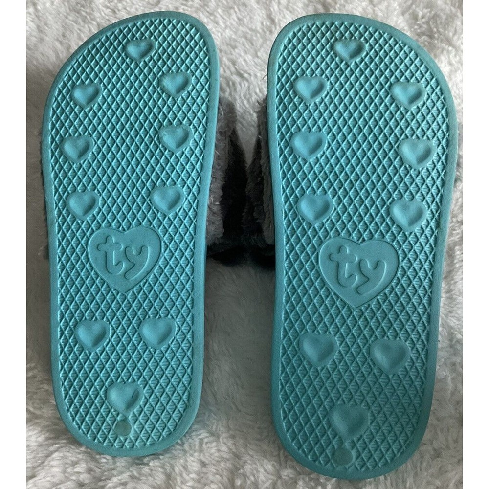Ty SLUSH the Husky Fashion Pool Slides Kids/Children's Size Large (4-6) - Picture 3 of 4